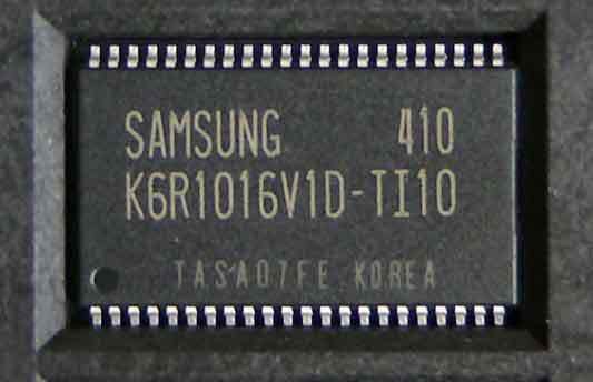 K6R1016V1D-TI10 44-TSOP2 Samsung. Async. Fast SRAM - 64Kx16 Bit